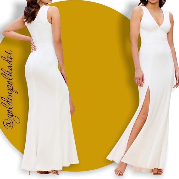 DRESS the Population Bridal Barbie Dress
luxe crepe Gown Wedding XXL NWT - Picture 6 of 14